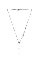  Rhinestone-love Lariat Necklace