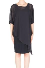  Navy Overlay Dress