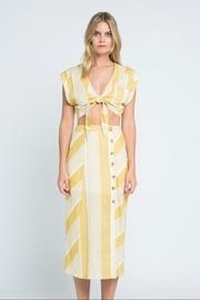  Stripe Midi-skirt Set