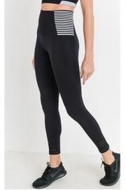  Stipe Black Leggings