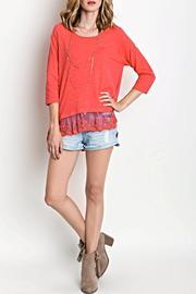  Lace Hi-low Top