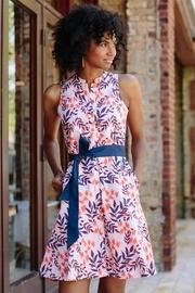 Peach/navy Shirtdress