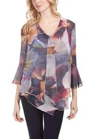  Multi Color Overlay Tunic Top 183484