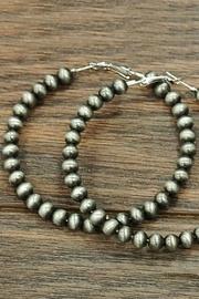  Navajo Pearl Hoop-earrings