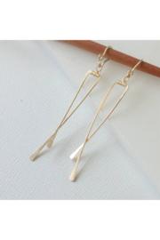  Angled Crisscross Earrings-14k Gold Fill