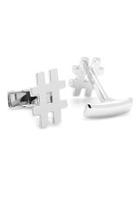  Sterling Hashtag Cufflinks
