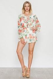 Long-sleeve Floral Romper