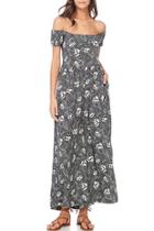  Off-shoulder Floral Jumpsuit