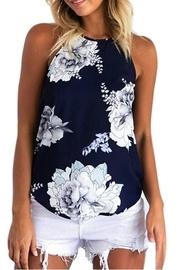  Navy Floral Tank
