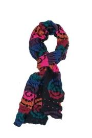  Raised-print Knit Scarf