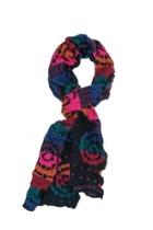  Raised-print Knit Scarf