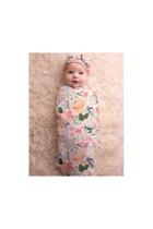  Floral Peach Cocoon And Hat