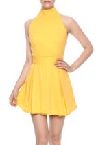  Yellow Mini Dress