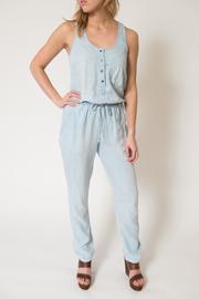  Woven Denim Jumpsuit
