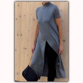  Short Sleeve Grey Tunic