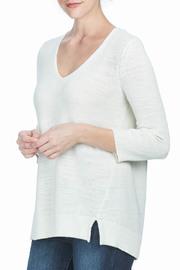  3/4 Sleeve V-neck Sweater