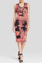  Palm Print Dress