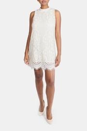 Cream Lace High-neck-dress