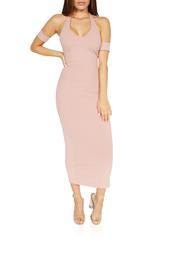  Dolce Midi Lace Up Dress