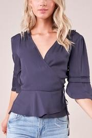  Query Pleated Wrap Top