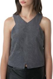  Suede Crop Top