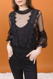  Chiffon Lace Blouse W Cami
