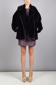  Navy Fur Jacket