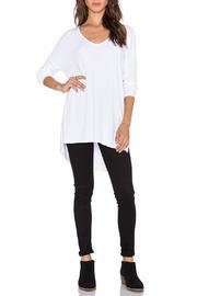  Hi-low V-neck Top