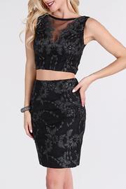  Metallic 2 Piece Dress