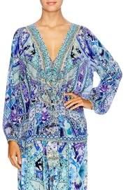  Silk Lace Up Blouse