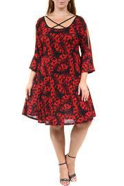  Split-sleeve Dress
