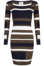  Green Striped Skirt