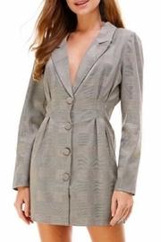  Plaid Blazer Dress