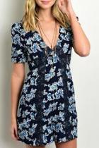  Navy Floral Romper