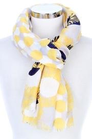  Mustard Polka-dot Scarf