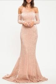  Off-shoulder Sequin Dress