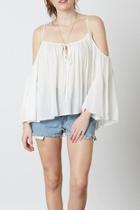  Cold-shoulder Blouse