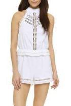  White Paisley Romper