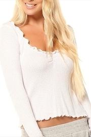  White Waffle Tee