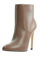  Nude Leather Bootie