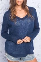  V-neck Shirt-tails Sweater