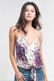  Printed Spaghetti-strap Top