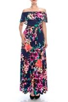  Venechia Print Maxi Dress