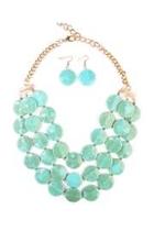  Turquoise Layered Stone Necklace