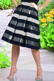 Striped Flare Skirt