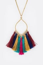  Multi-colored Tassel Necklace