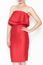  Ruffle Strapless Dress