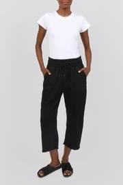  Black Raw Edged Pants