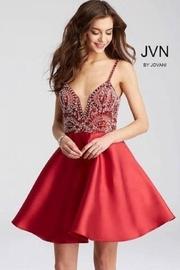 Red, Beaded Dress