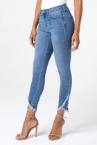  Abby Crop Skinny With Front Scallop Hem